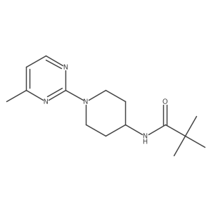 2,2-dimethyl-N-[1-(4-methylpyrimidin-2-yl)piperidin-4-yl]propanamide Structure