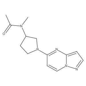 N-methyl-N-(1-{pyrazolo[1,5-a]pyrimidin-5-yl}pyrrolidin-3-yl)acetamide Structure