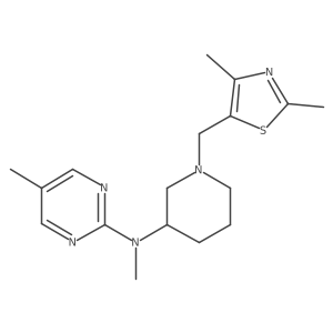 N-{1-[(2,4-dimethyl-1,3-thiazol-5-yl)methyl]piperidin-3-yl}-N,5-dimethylpyrimidin-2-amine Structure