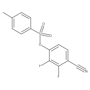 4-Cyano-2,3-difluorophenyl 4-methylbenzene-1-sulfonate Structure