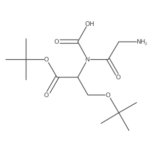 (2-aminoacetyl)[(2S)-1,3-bis(tert-butoxy)-1-oxopropan-2-yl]carbamic acid Structure