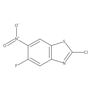 2-Chloro-5-fluoro-6-nitro-1,3-benzothiazole结构式