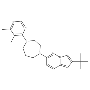 1-{2-Tert-butylimidazo[1,2-b]pyridazin-6-yl}-4-(5,6-dimethylpyrimidin-4-yl)-1,4-diazepane Structure