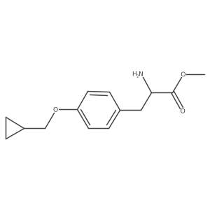 (S)-Methyl 2-amino-3-(4-(cyclopropylmethoxy)phenyl)propanoate结构式