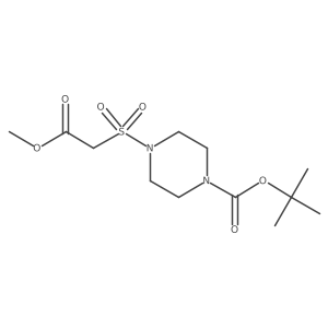 Methyl 2-[(4-Boc-1-piperazinyl)sulfonyl]acetate结构式