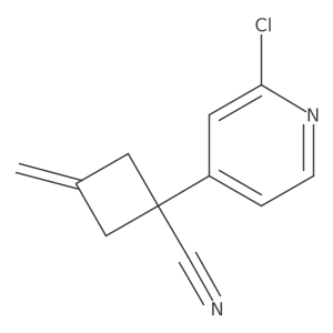 1-(2-Chloropyridin-4-YL)-3-methylenecyclobutane-1-carbonitrile Structure