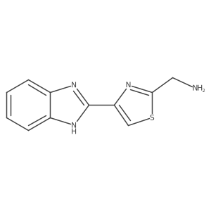 4-(1H-Benzimidazol-2-yl)-2-thiazolemethanamine Structure
