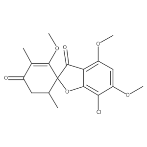 (2S,5'R)-7-chloro-3',4,6-trimethoxy-2',5'-dimethylspiro[1-benzofuran-2,4'-cyclohex-2-ene]-1',3-dione Structure