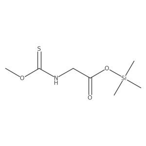 N-(Methoxythioxomethyl)glycine trimethylsilyl ester结构式