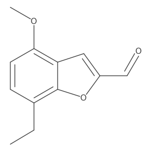7-Ethyl-4-methoxybenzofuran-2-carbaldehyde结构式