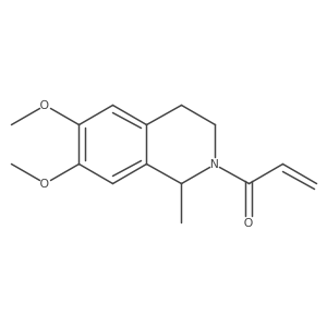 1-(6,7-Dimethoxy-1-methyl-1,2,3,4-tetrahydroisoquinolin-2-yl)prop-2-en-1-one结构式