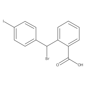 Benzoic acid,2-[bromo(4-iodophenyl)methyl]- Structure