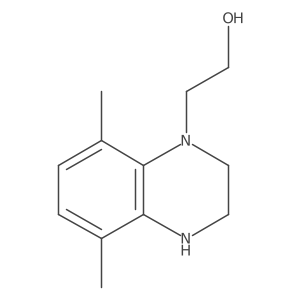 2-(5,8-dimethyl-3,4-dihydro-2H-quinoxalin-1-yl)ethanol结构式