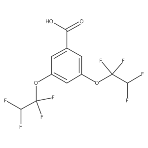 3,5-Bis(1,1,2,2-tetrafluoroethoxy)benzoic acid结构式