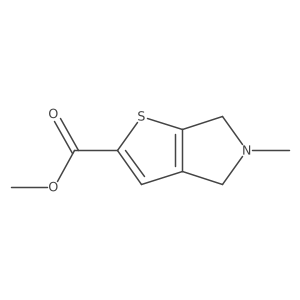 Methyl 5-methyl-5,6-dihydro-4H-thieno[2,3-c]pyrrole-2-carboxylate Structure