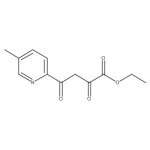 Ethyl 4-(5-methyl-2-pyridyl)-2,4-dioxobutanoate Structure