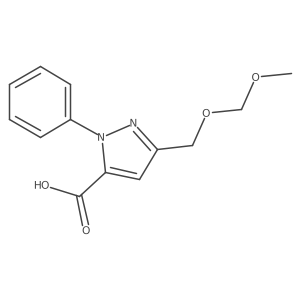 5-methoxymethoxymethyl-2-phenyl-2H-pyrazole-3-carboxylic acid Structure