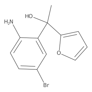 1-(2-Amino-5-bromophenyl)-1-(2-furyl)ethanol Structure