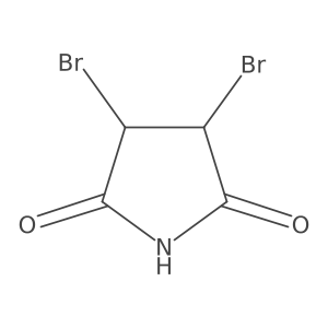 Trans-3,4-Dibromopyrrolidine-2,5-dione结构式