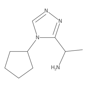 1-(4-cyclopentyl-4H-1,2,4-triazol-3-yl)ethanamine结构式
