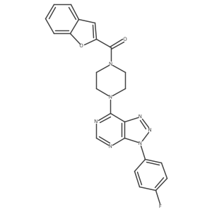 benzofuran-2-yl(4-(3-(4-fluorophenyl)-3H-[1,2,3]triazolo[4,5-d]pyrimidin-7-yl)piperazin-1-yl)methanone Structure