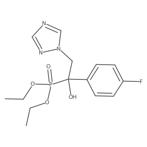 Phosphonic acid, [1-(4-fluorophenyl)-1-hydroxy-2-(1H-1,2,4-triazol-1-yl)ethyl]-, diethyl ester结构式