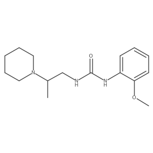 1-(2-Methoxyphenyl)-3-(2-(piperidin-1-yl)propyl)urea结构式
