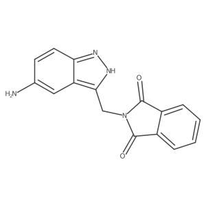 2-(5-Amino-1H-indazol-3-ylmethyl)-isoindole-1,3-dione结构式