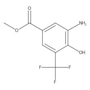 3-Amino-4-hydroxy-5-trifluoromethyl-benzoic acid methyl ester结构式