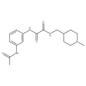 N1-(3-acetamidophenyl)-N2-((1-methylpiperidin-4-yl)methyl)oxalamide Structure