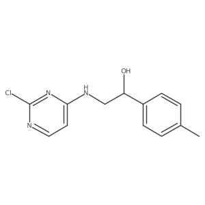 2-[(2-Chloropyrimidin-4-yl)amino]-1-(4-methylphenyl)ethanol Structure