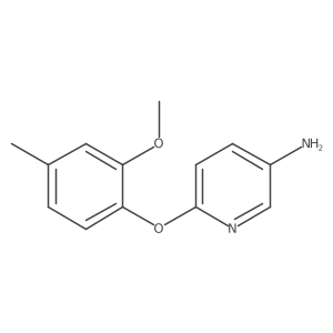 6-(2-Methoxy-4-methylphenoxy)pyridin-3-amine结构式