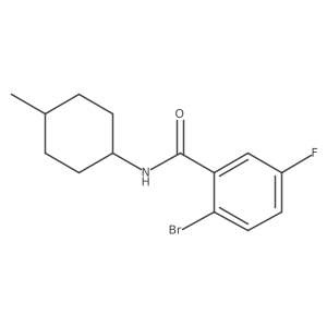 2-bromo-5-fluoro-N-(4-methylcyclohexyl)benzamide结构式