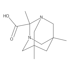 (1R,3S,5r,7r)-2,5,7-trimethyl-1,3-diazaadamantane-2-carboxylic acid结构式