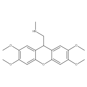 2,3,6,7-Tetramethoxy-N-methyl-9H-xanthene-9-methanamine结构式
