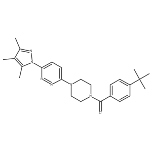 3-[4-(4-tert-butylbenzoyl)piperazin-1-yl]-6-(3,4,5-trimethyl-1H-pyrazol-1-yl)pyridazine Structure
