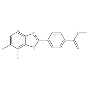 Methyl 4-(7-chloro-6-fluoro-3H-imidazo[4,5-b]pyridin-2-yl)benzoate Structure