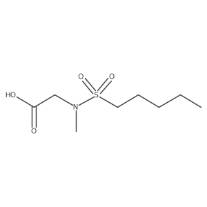 N-Methyl-N-(pentylsulfonyl)glycine Structure