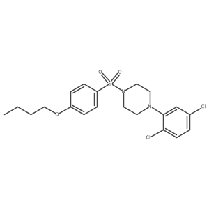 1-(4-Butoxybenzenesulfonyl)-4-(2,5-dichlorophenyl)piperazine结构式