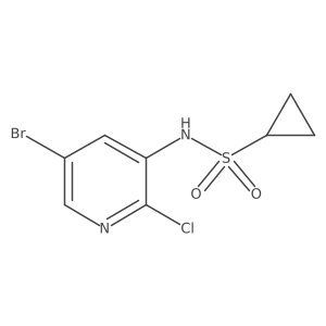 n-(5-Bromo-2-chloro-3-pyridinyl)cyclopropanesulfonamide Structure