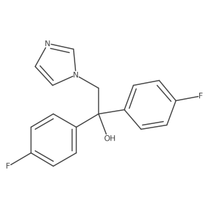 1,1-Bis(4-fluorophenyl)-2-imidazol-1-ylethanol Structure