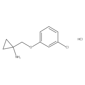 1-((3-Chlorophenoxy)methyl)cyclopropanamine hydrochloride Structure