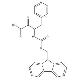 (S)-3-((((9H-fluoren-9-yl)methoxy)carbonyl)amino)-2-oxo-4-phenylbutanoic acid结构式