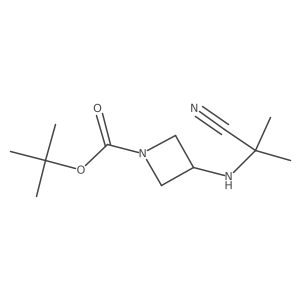 Tert-butyl 3-((2-cyanopropan-2-yl)amino)azetidine-1-carboxylate结构式