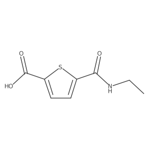5-(Ethylcarbamoyl)thiophene-2-carboxylic acid结构式