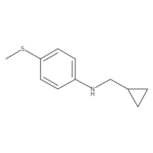 N-(cyclopropylmethyl)-4-(methylsulfanyl)aniline结构式