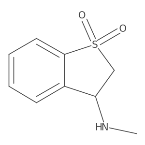 3-(Methylamino)-2,3-dihydro-1lambda6-benzothiophene-1,1-dione结构式