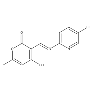 (Z)-3-(((5-chloropyridin-2-yl)amino)methylene)-6-methyl-2H-pyran-2,4(3H)-dione Structure