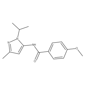 N-(1-isopropyl-3-methyl-1H-pyrazol-5-yl)-4-methoxybenzamide Structure