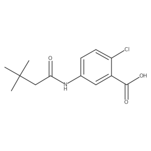 2-Chloro-5-(3,3-dimethylbutanamido)benzoic acid Structure